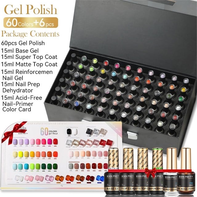 Born Pretty Kalıcı oje seti (66 adet) 60165