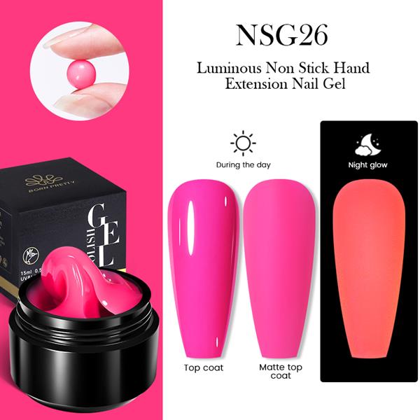 Born Pretty Luminous-Fosforlu Non stick Extension Gel NSG26 (56032)