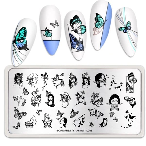 Born Pretty metal stampa tabakası Animal-L008 (53890)