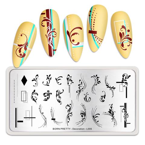 Born Pretty metal stampa tabakası Decoration L-005 (53402)