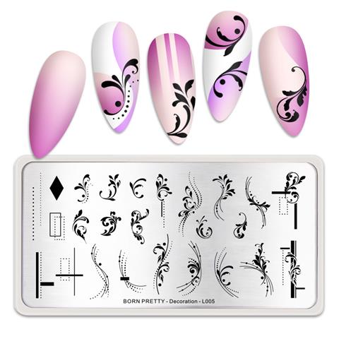 Born Pretty metal stampa tabakası Decoration L-005 (53402)