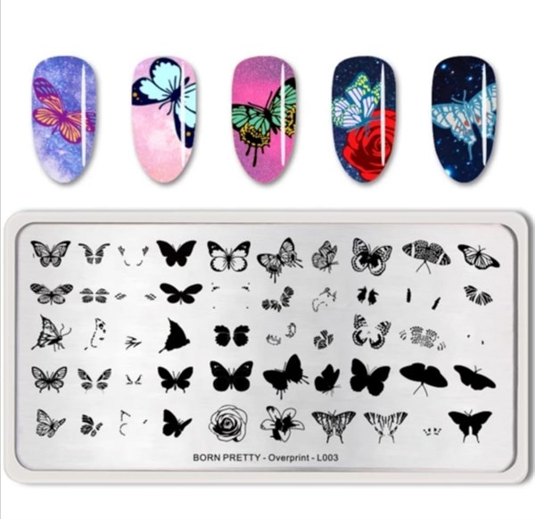 Born Pretty metal stampa tabakası Overprint BP-L003 (45512)