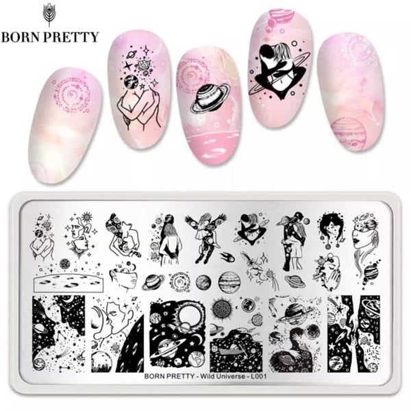 Born Pretty metal stampa tabakası Wild Universe-L001 (51031)