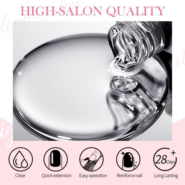BORN PRETTY PRO 15ml BIAB HEMA Free Quick Building Nail Extension Gel B008 (59654)