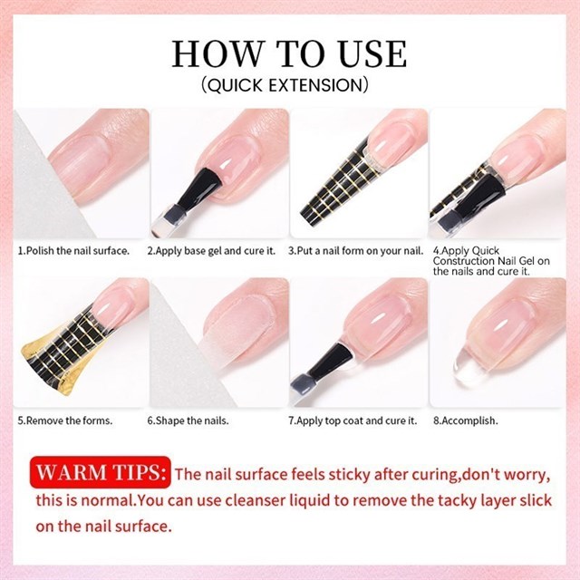 BORN PRETTY PRO 15ml BIAB HEMA Free Quick Building Nail Extension Gel B022 (59654)