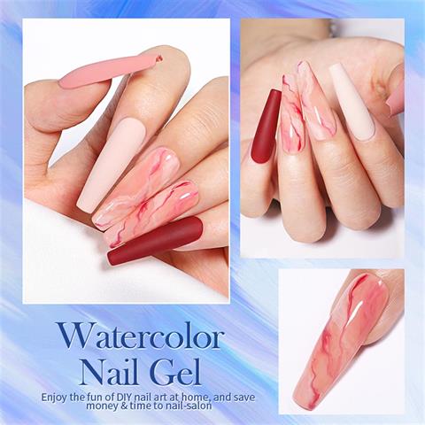 Born Pretty 10 ml Şeffaf renk Watercolor (Suluboya) Efekt Tırnak jeli (56002)