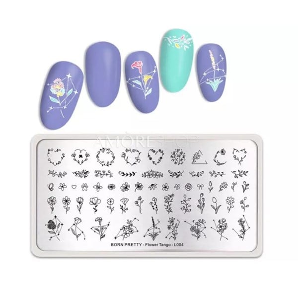Born Pretty tabaka Flower Tango L004 (49339)