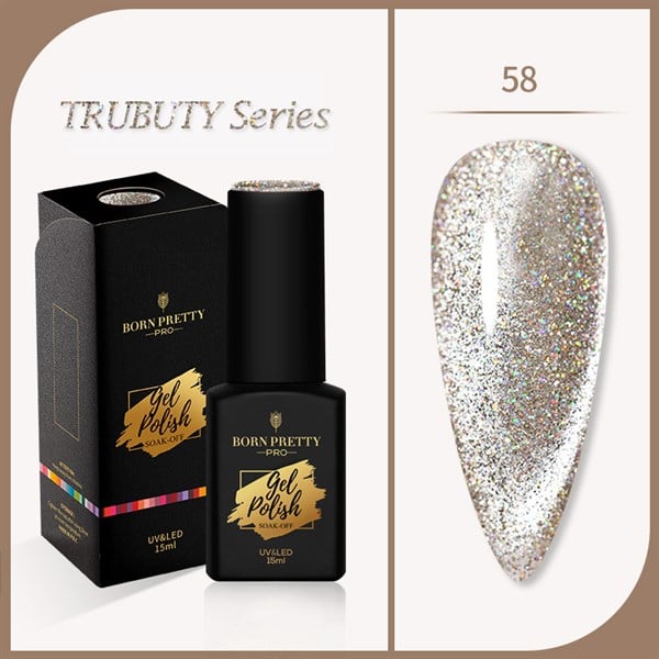 Born Pretty Trubuty Serisi Kalıcı oje 15 ml 58 (52184-58) Kedi gözü oje