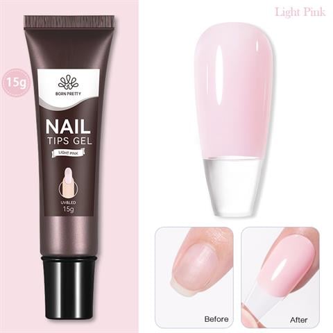 Born Pretty Yeni Nesil Tips Yapıştırıcı Light Pink (55820-1)