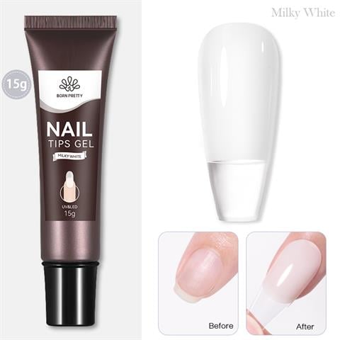 Born Pretty Yeni Nesil Tips Yapıştırıcı Milky White (55820-3)