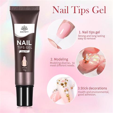 Born Pretty Yeni Nesil Tips Yapıştırıcı Baby Pink (55820-2)