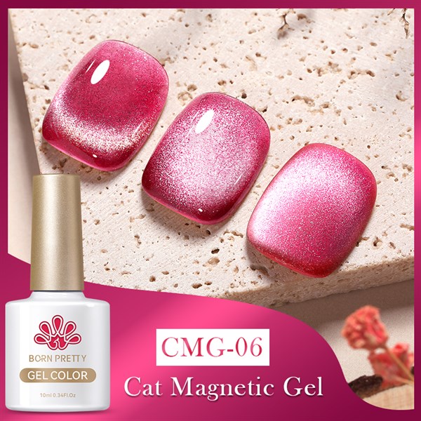 Born Pretty10 ml Jelly Amber Serisi Kedi Gözü Kalıcı oje CMG-06 (55832)