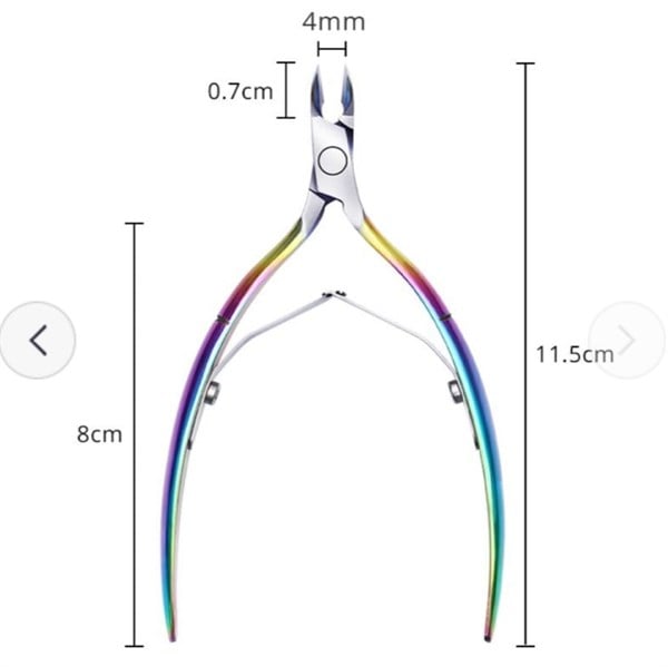Bukalemun serisi metal manikür pensi 40635-1