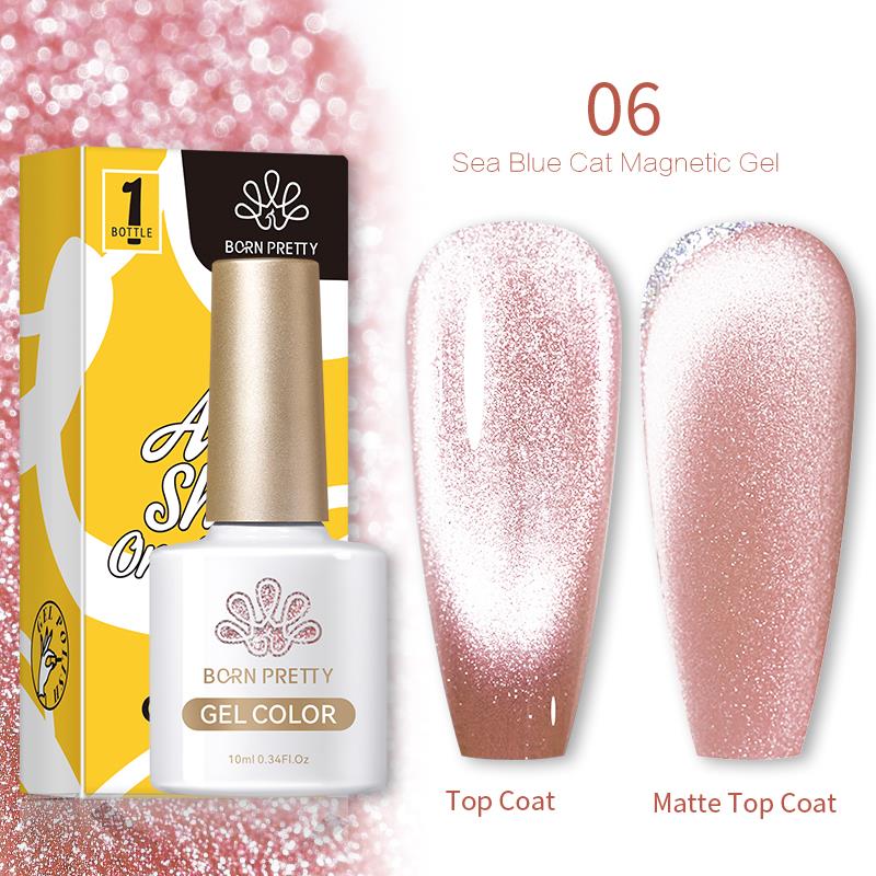 Born Pretty 10 ml Sea Blue Kedi gözü oje SB-06 (56466)