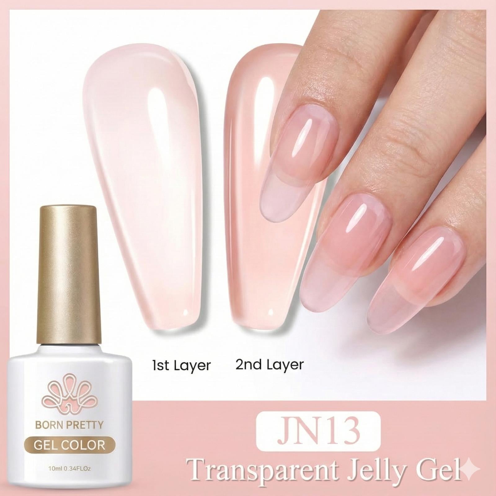 BORN PRETTY 10ml Jelly Nude Seri Kalıcı Oje JN13 (56347)