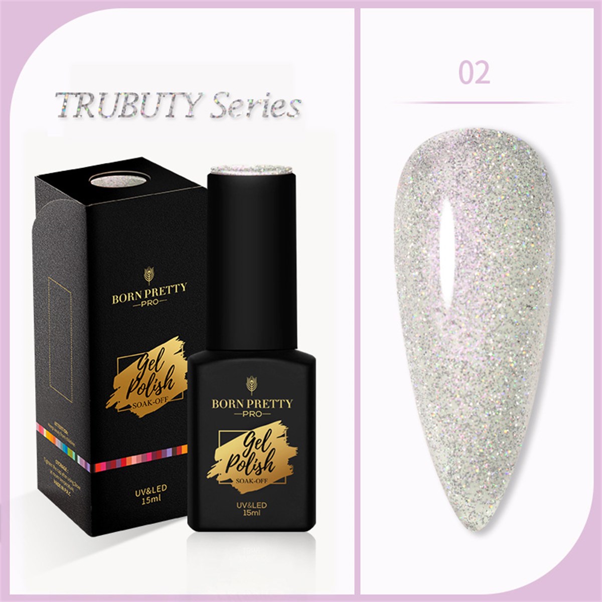 Born Pretty Trubuty Serisi Kalıcı oje 15 ml  02 (52184-02)
