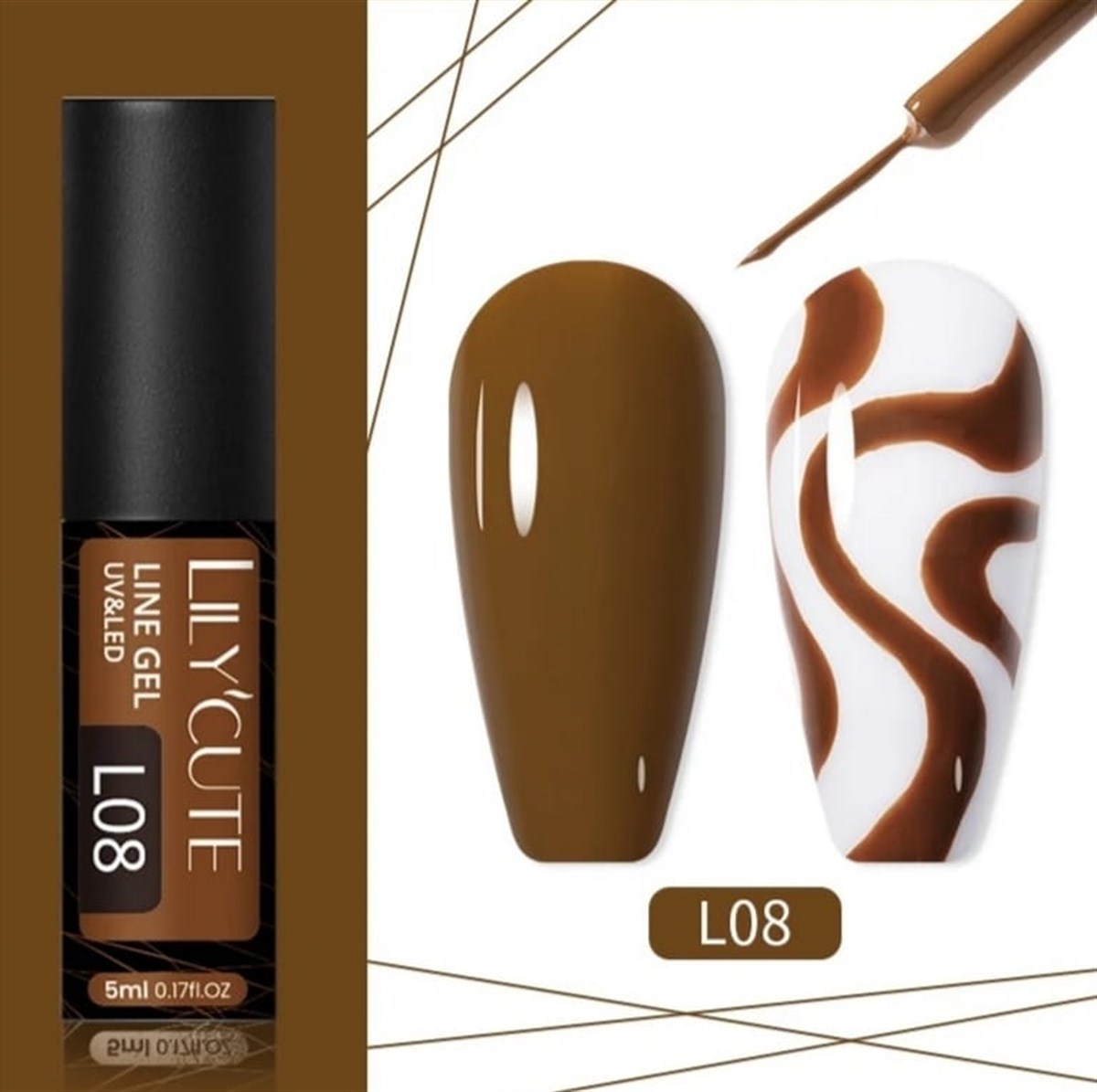 Lily Cute Nail art çizim ojesi (UV gel)