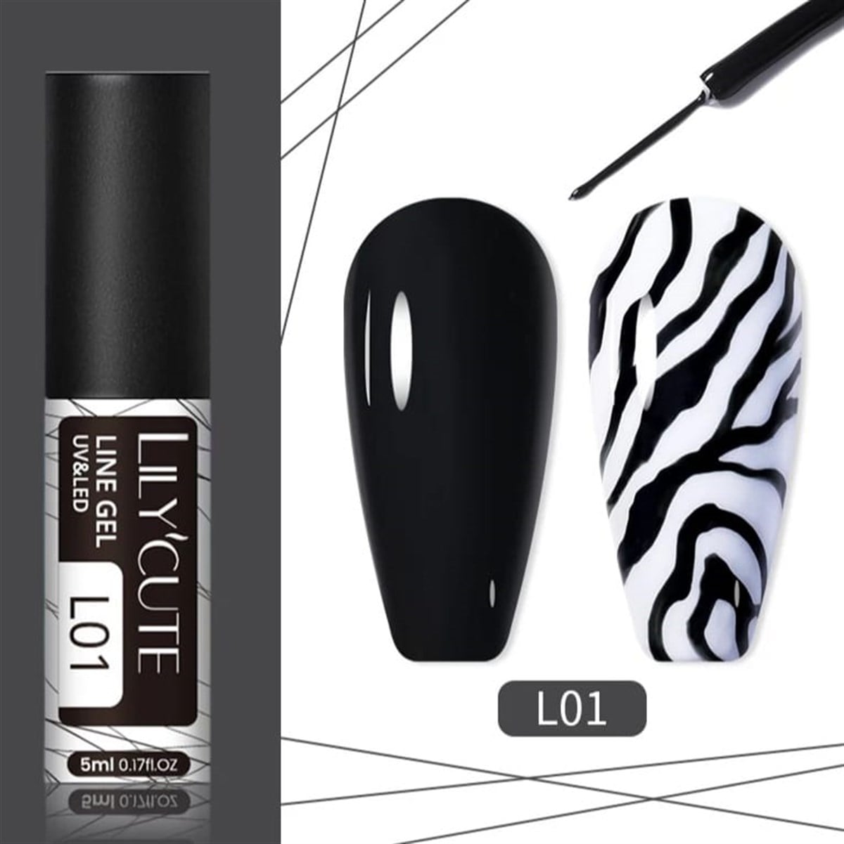 Lily Cute Nail art çizim ojesi (UV gel)