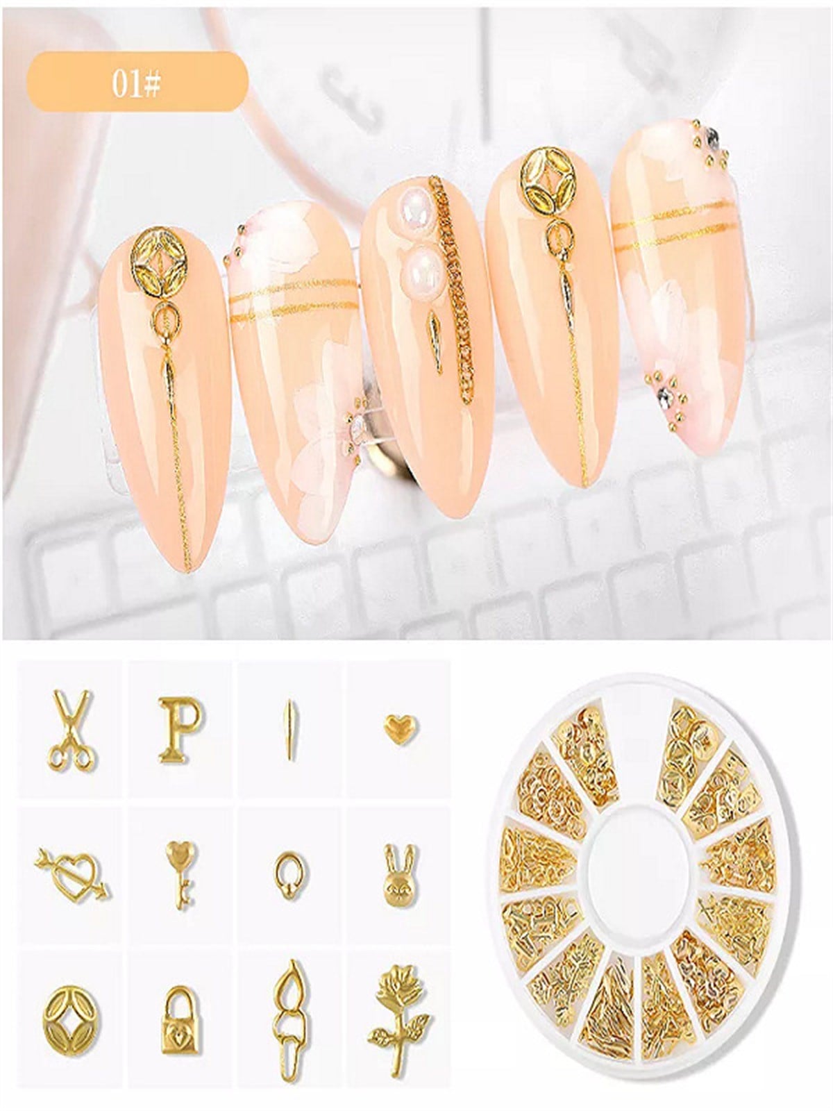 Metal Nail Art Tırnak süsü (F693-6)