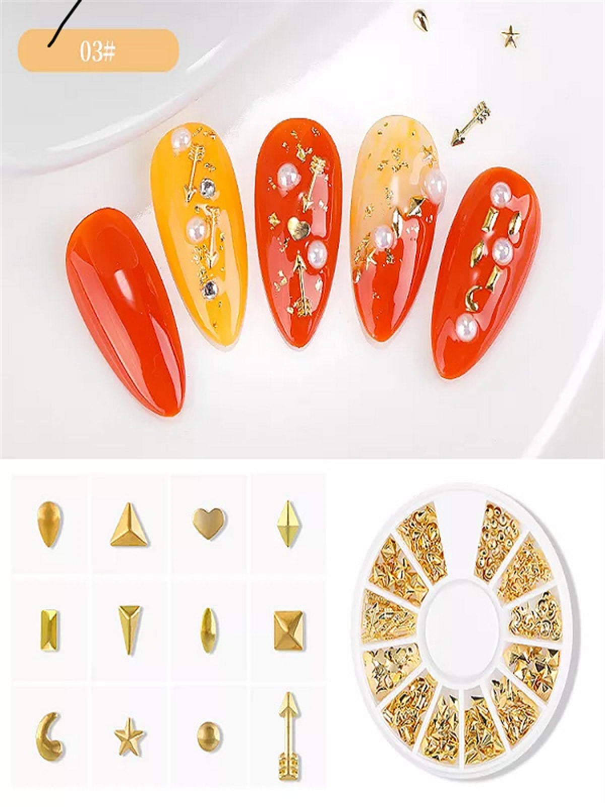 Metal Nail Art Tırnak süsü (F693-6)