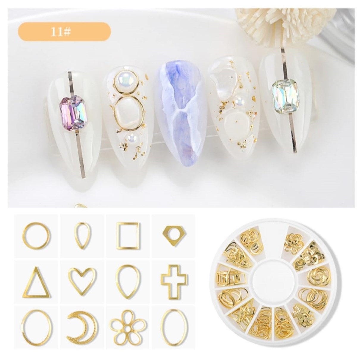 Metal Nail Art Tırnak süsü (F693-6)