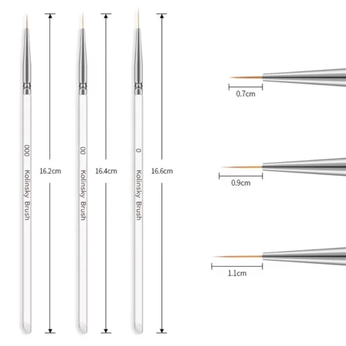 Nail Art çizim fırça seti (C113)