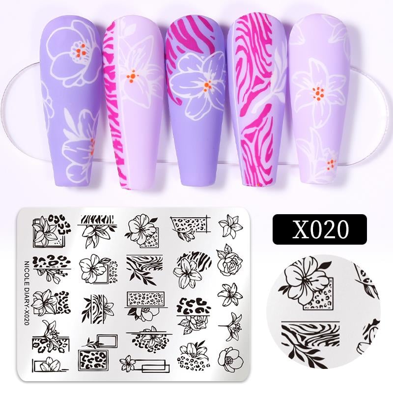 Nicole Diary metal stampa tabakası X020 (57429)