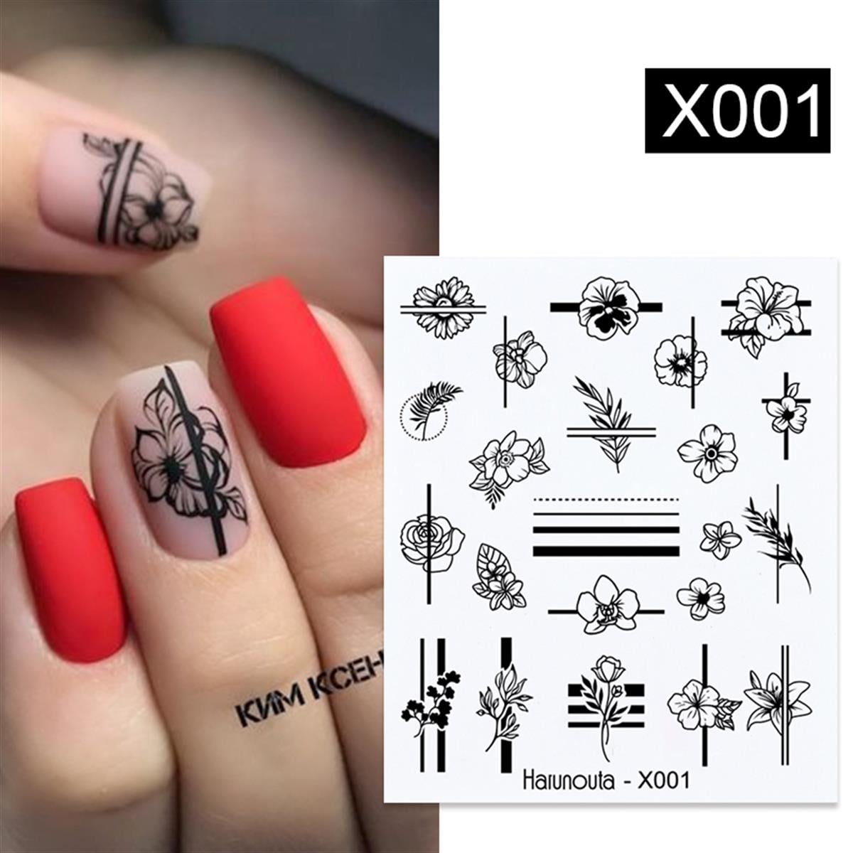 Su transferli nail art sticker X001 (49831-1)