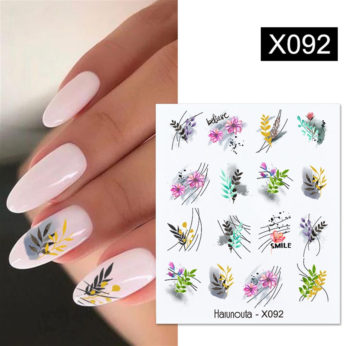 Su transferli nail art sticker X092 (52340-12)