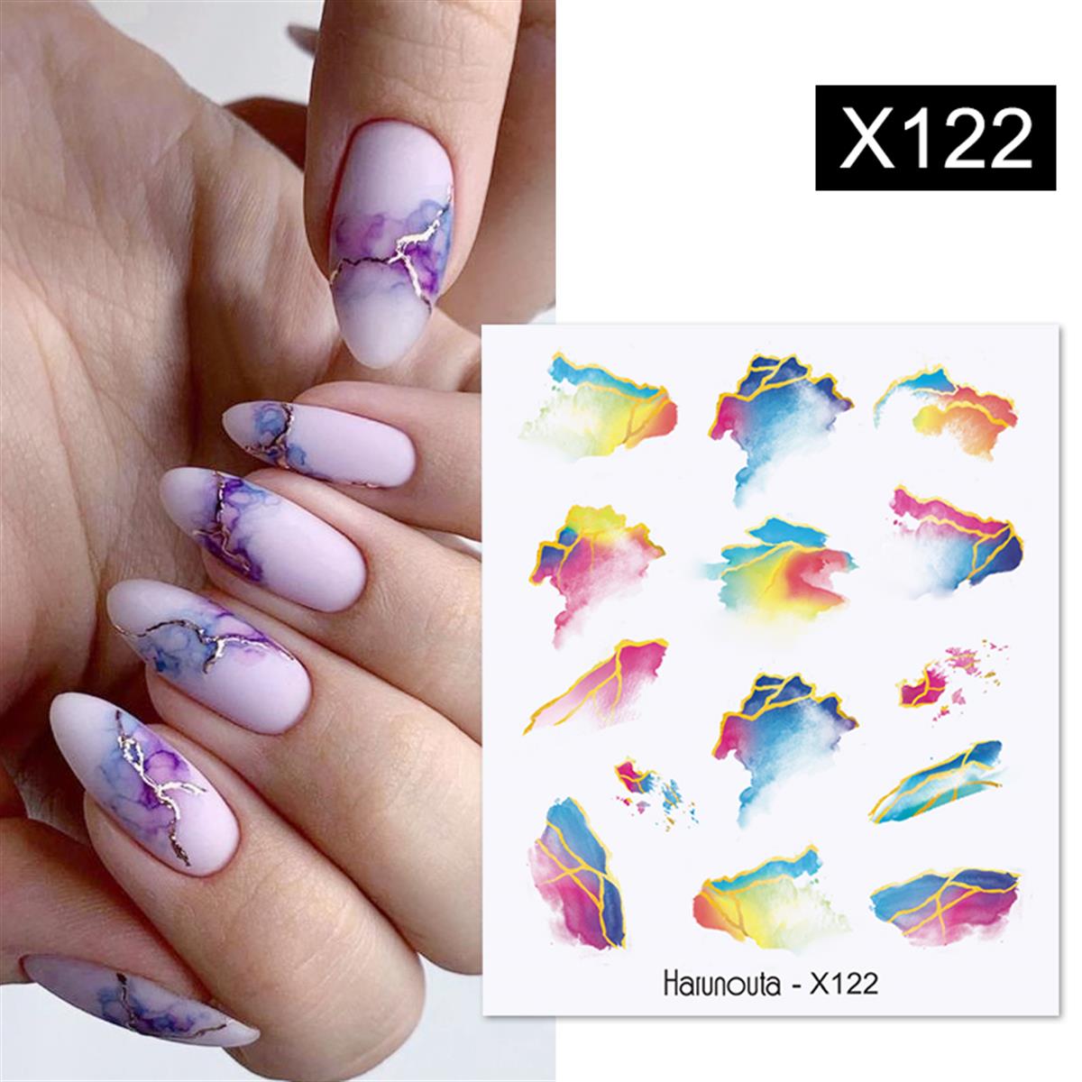 Su transferli nail art sticker X122 (53013-22)