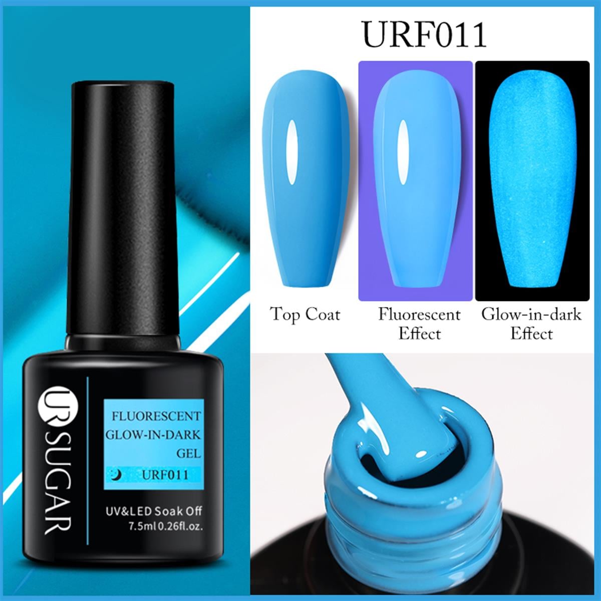 URSUGAR 7.5 ml Floresan - Fosforlu kalıcı oje URF011 (54126)