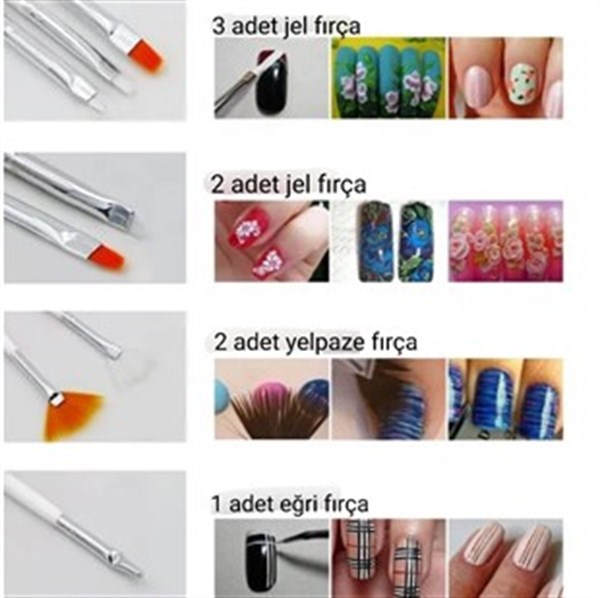 Fırça Seti 15 parça (Pembe)