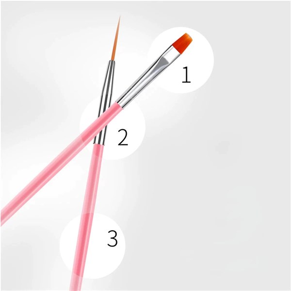 Fırça Seti 15 parça (Pembe)