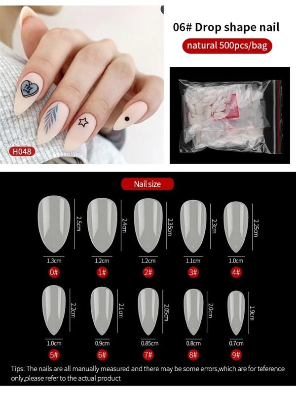 Full Cover Naturel renk tips (H048)
