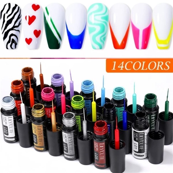 Lily Cute Nail art çizim ojesi (UV gel) 53335-10