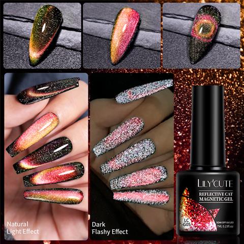 LILYCUTE 7ml 9D Reflective Cat Magnetic Kalıcı oje LC-G05 (53895)