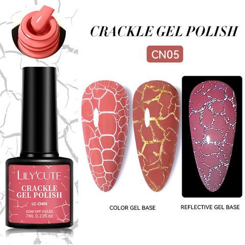 LILYCUTE 7ml Çatlayan oje (Crackle Gel Polish) CN05 (60082)