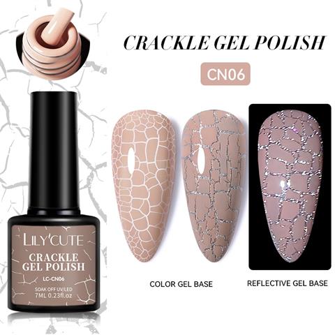 LILYCUTE 7ml Çatlayan oje (Crackle Gel Polish) CN06 (60082)