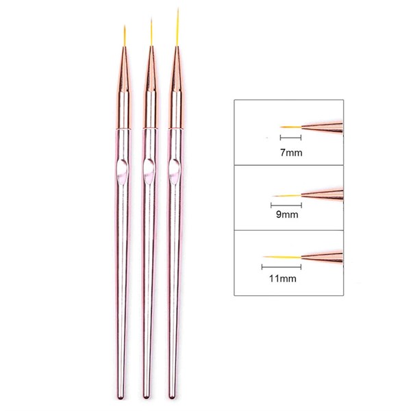 Nail Art fırça seti 3 parça (NB-22)