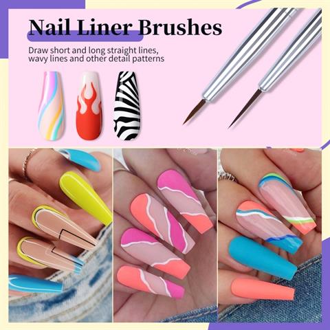 Nicole Diary 8 parça Nail Art Fırça seti (53736)