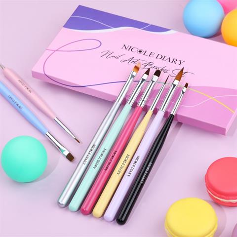 Nicole Diary 8 parça Nail Art Fırça seti (53736)