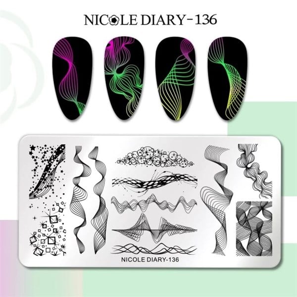 Nicole Diary metal stampa tabakası 136 (48202)