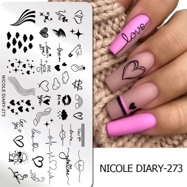 Nicole Diary metal stampa tabakası 273 (52453)