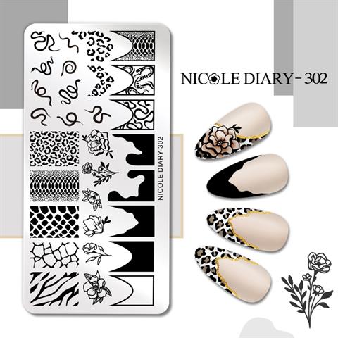Nicole Diary metal stampa tabakası 302 (57425)