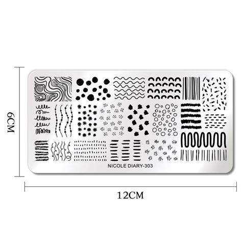Nicole Diary metal stampa tabakası 303 (57426)