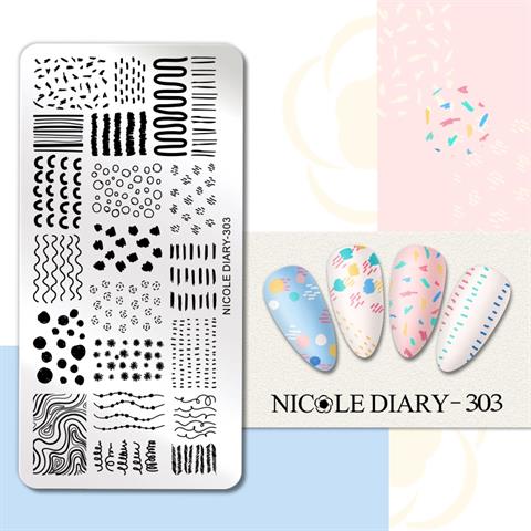 Nicole Diary metal stampa tabakası 303 (57426)