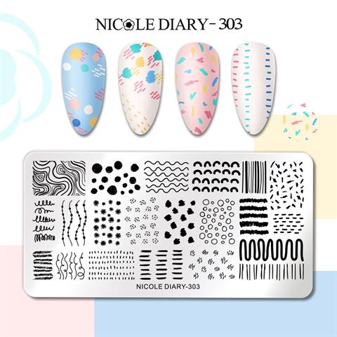 Nicole Diary metal stampa tabakası 303 (57426)