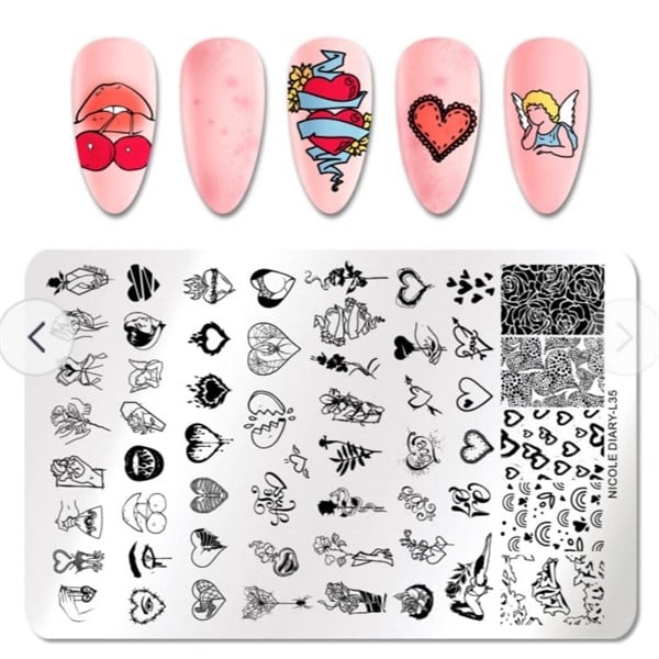 Nicole Diary metal stampa tabakası L35 (51039)