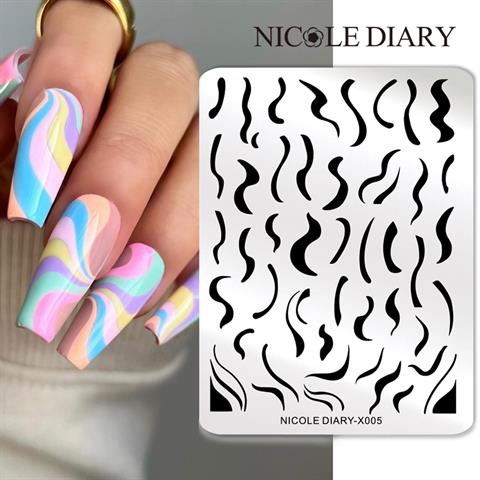 Nicole Diary metal stampa tabakası X005 (56252)
