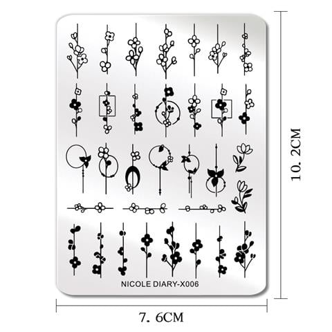 Nicole Diary metal stampa tabakası X006 (56253)